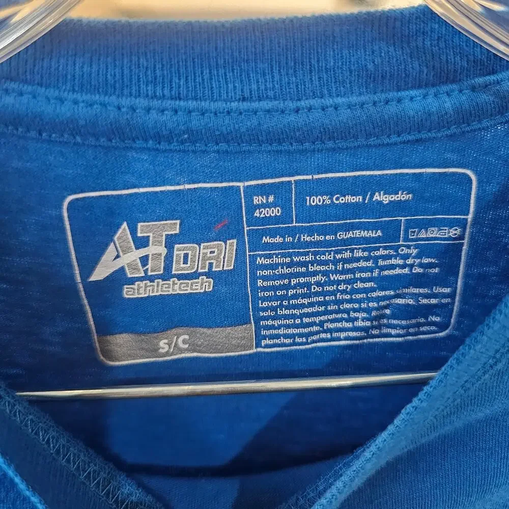 ❤️2/$12 Athletech Mens T-Shirt Blue 